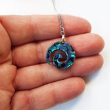 NZ Paua Shell Maori Koru Necklace - ShopNZ