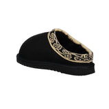 NZ Sheepskin Scuffs with Maori Koru Trim - ShopNZ