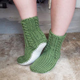 Gorgeous Green NZ Sheepskin and Wool Slipper Socks - ShopNZ