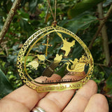 Elegant Gold New Zealand Christmas Ornament - ShopNZ