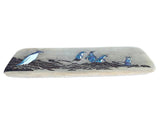 Recycled Wood Style Paua Shell Penguin Wall Art - ShopNZ