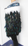 Maori Paua Blue Korowai Cape - ShopNZ