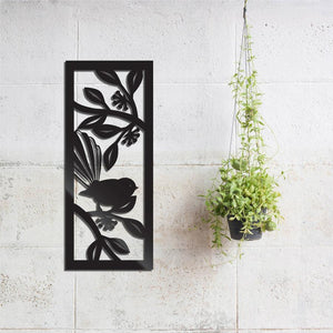 NZ Fantail on Pohutukawa Panel - ShopNZ