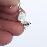 Sterling Silver Fantail Charm or Earrings - ShopNZ