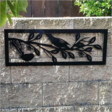 Large Tui and Fantail on Pohutukawa Wall Panel - ShopNZ