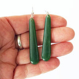 5cm Genuine NZ Greenstone Drop Earrings - ShopNZ