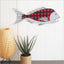 NZ Made Layered Snapper Fish Wall Art