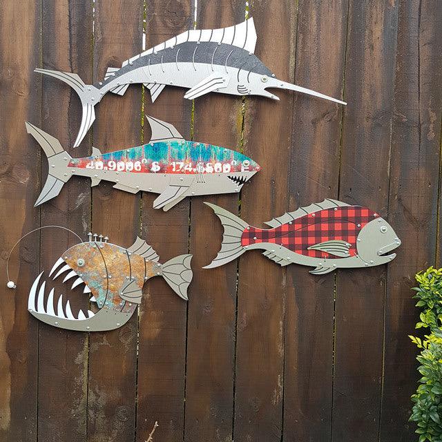 NZ Made Layered Shark Wall Art - ShopNZ