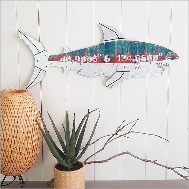 NZ Made Layered Shark Wall Art - ShopNZ