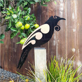 NZ Made Outdoor Tui Bird On Stand - ShopNZ