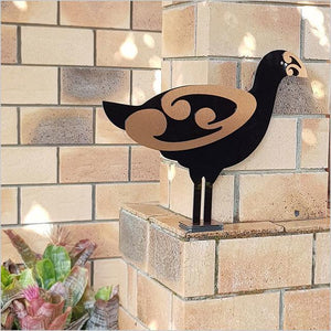 NZ Made Outdoor Pukeko Bird on Stand - ShopNZ