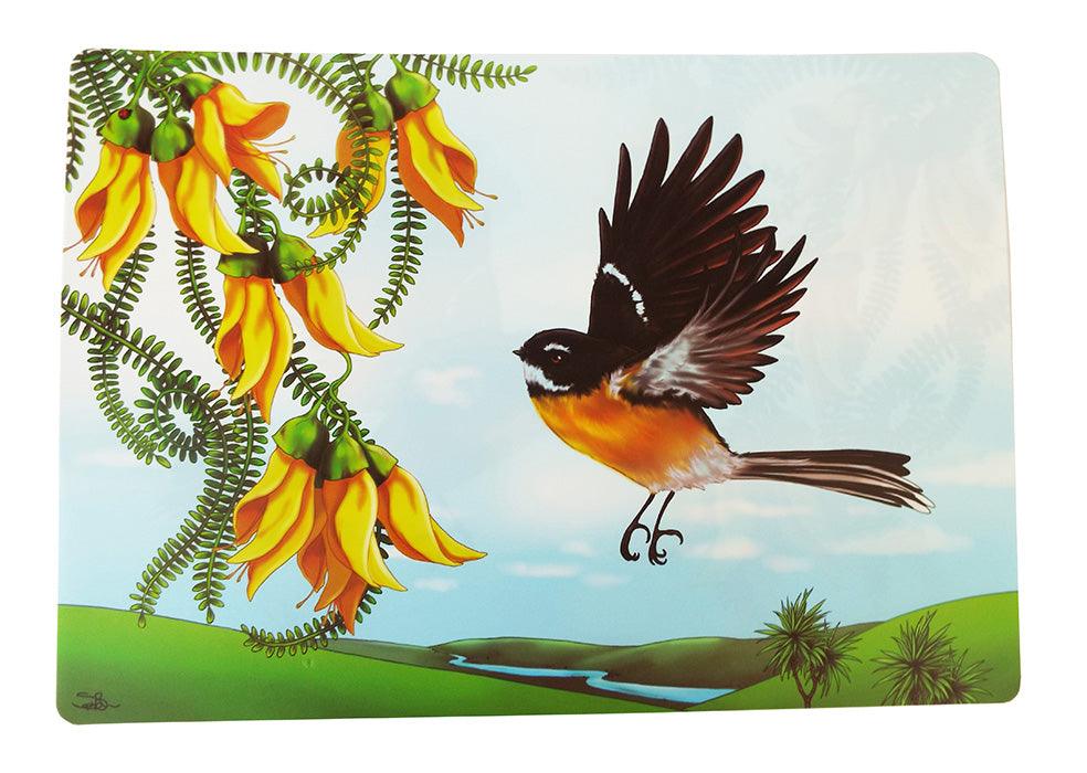 Set of 4 NZ Native Bird Placemats by Sophie Blokker - ShopNZ