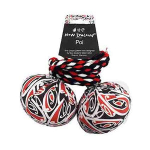 Set of Poi with Maori Patterned Cover - ShopNZ