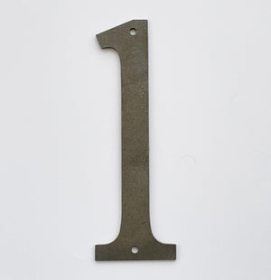 Large 14.5cm Corten Steel House Numbers - ShopNZ