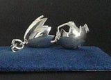 Kiwi in Egg Moving Sterling Silver Pendant or Charm - ShopNZ