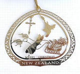 Elegant Gold New Zealand Christmas Ornament - ShopNZ