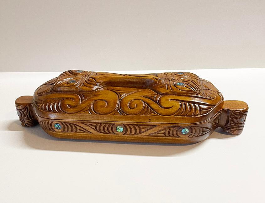 37cm Maori Haehae Wakahuia Treasure Box - ShopNZ