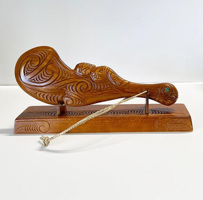 38cm Carved Maori Wahaika Club - ShopNZ