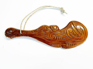 38cm Carved Maori Wahaika Club - ShopNZ