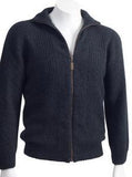 NZ Possum Merino Mens Wool Rib Front Jacket - ShopNZ