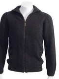 NZ Possum Merino Mens Wool Rib Front Jacket - ShopNZ