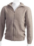 NZ Possum Merino Mens Wool Rib Front Jacket - ShopNZ