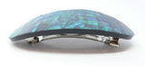 NZ Paua Shell Oval Barrette Hairclip - ShopNZ