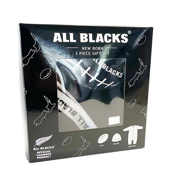 All Blacks Rugby Newborn Baby 3-piece Gift Set - ShopNZ