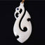 Maori Bone Manaia Necklace With String Cord