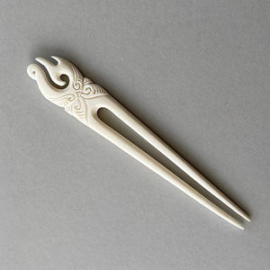 Maori Cow Bone Fish Hook Heru Comb - ShopNZ