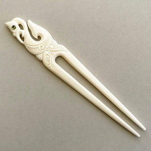 Maori Manaia Protector Bone Heru Hair Comb - ShopNZ