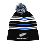 Black Ferns NZ Rugby Womens Beanie with Pompom - ShopNZ