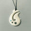 Maori Bone Fish Hook Necklace with Paua Shell Bubbles