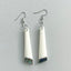 Elegant Bone and Paua Shell Drop Earrings