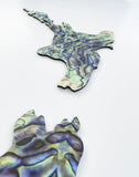 NZ Paua Map Wall Art - ShopNZ