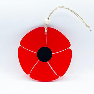 NZ Made ANZAC Poppy Ornament - ShopNZ