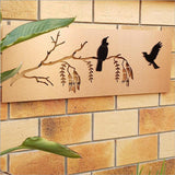 Large Tui on Kowhai Wall Panel - ShopNZ