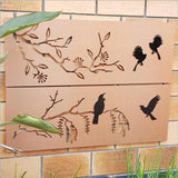 Large NZ Fantail and Pohutukawa Wall Panel - ShopNZ