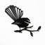 NZ Made Acrylic Fantail Wall Art