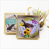 Set of 4 Pretty NZ Birds and Flowers Coasters - ShopNZ