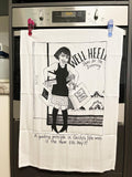 NZ Cecily Shoe Buying Tea Towel - ShopNZ