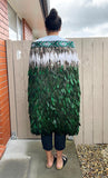 Maori Emerald Green Feather Korowai - ShopNZ