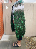 Maori Emerald Green Feather Korowai - ShopNZ