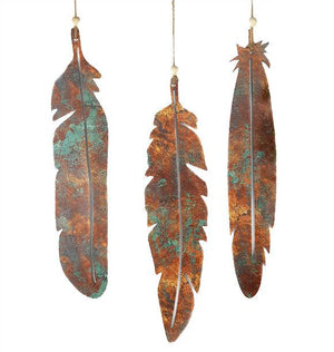 NZ Made Copper Feathers Set - ShopNZ