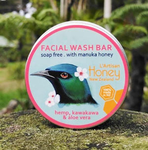 Organic Manuka Honey and Kawakawa Facial Wash Bar - ShopNZ
