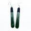 9cm Long Genuine NZ Greenstone Earrings with Binding