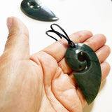 Genuine NZ Greenstone Split Heart Necklace - ShopNZ