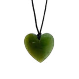 Genuine Pounamu Greenstone Heart Pendant - ShopNZ