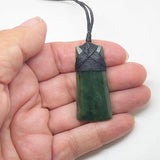 Small 4.5cm Genuine NZ Greenstone Maori Toki Necklace