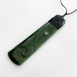 12cm Pounamu Greenstone Toki Manaia Necklace - ShopNZ